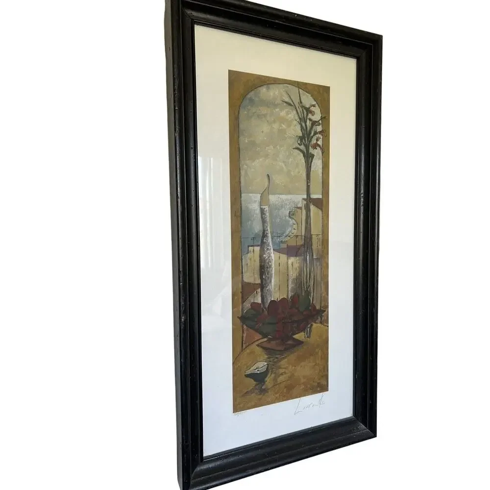 Mujer by Lourenco Framed Signed Numbered Excellent Rare Art
